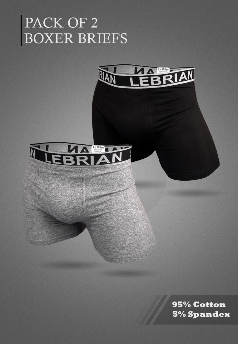 LeBrian Cotton 2-in-1 Boxer Briefs