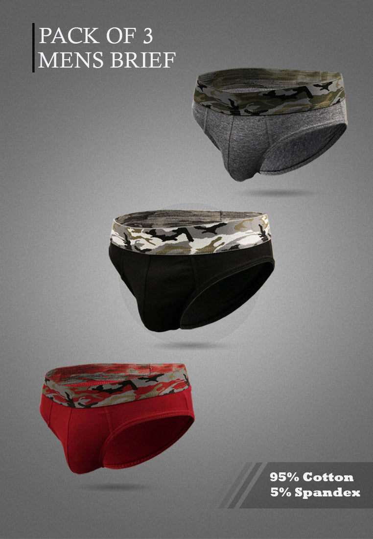 LeBrian Cotton 3-in-1 Men's Briefs