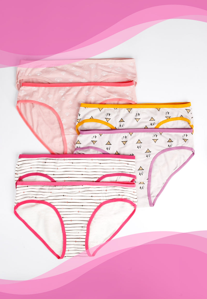 Ladies Panty Set Assorted Design Comfort Stretch | Dozen