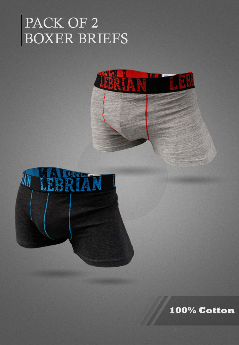 LeBrian Cotton 2-in-1 Boxer Briefs