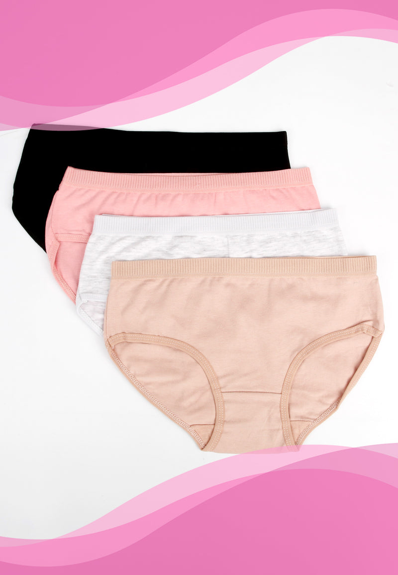 Teens Basic Cotton Plain Panty | Dozen