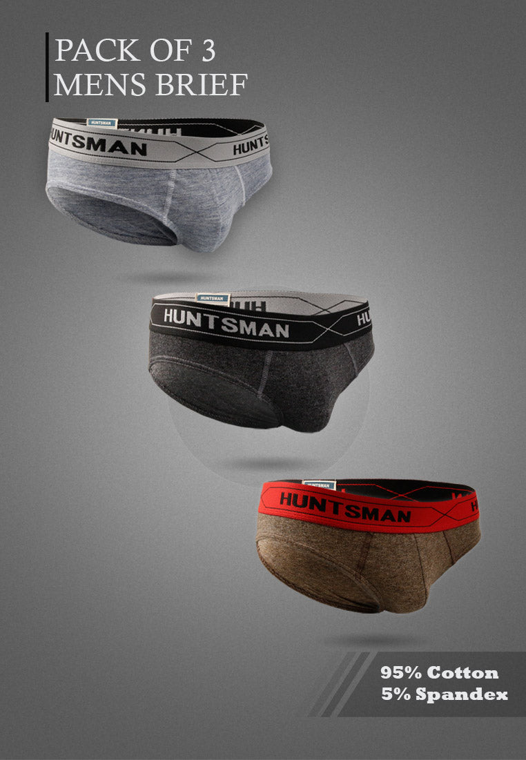 Huntsman Cotton 3-in-1 Men's Briefs