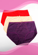 Women&#39;s Basic Pull-up Big Size Panty Ribbon | Dozen