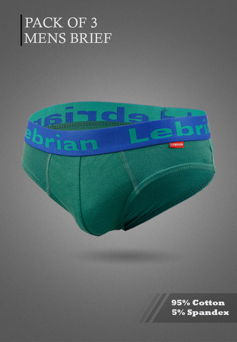 LeBrian Cotton 3-in-1 Men's Briefs