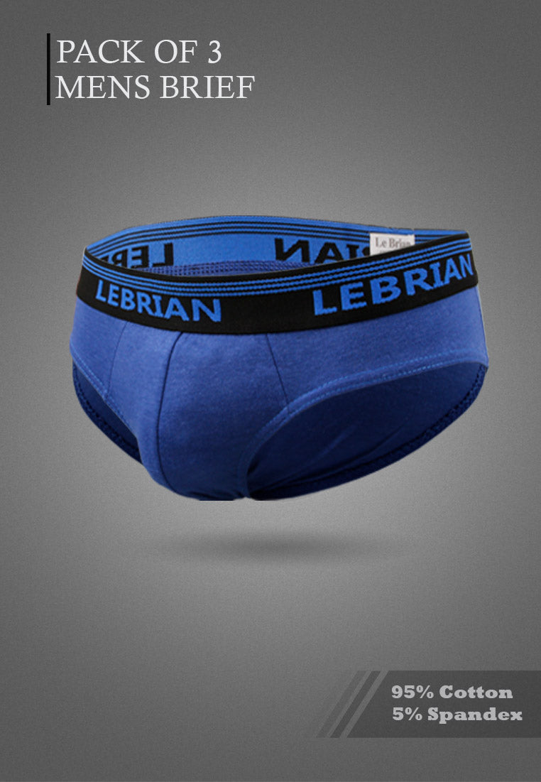 LeBrian Cotton 3-in-1 Men's Briefs