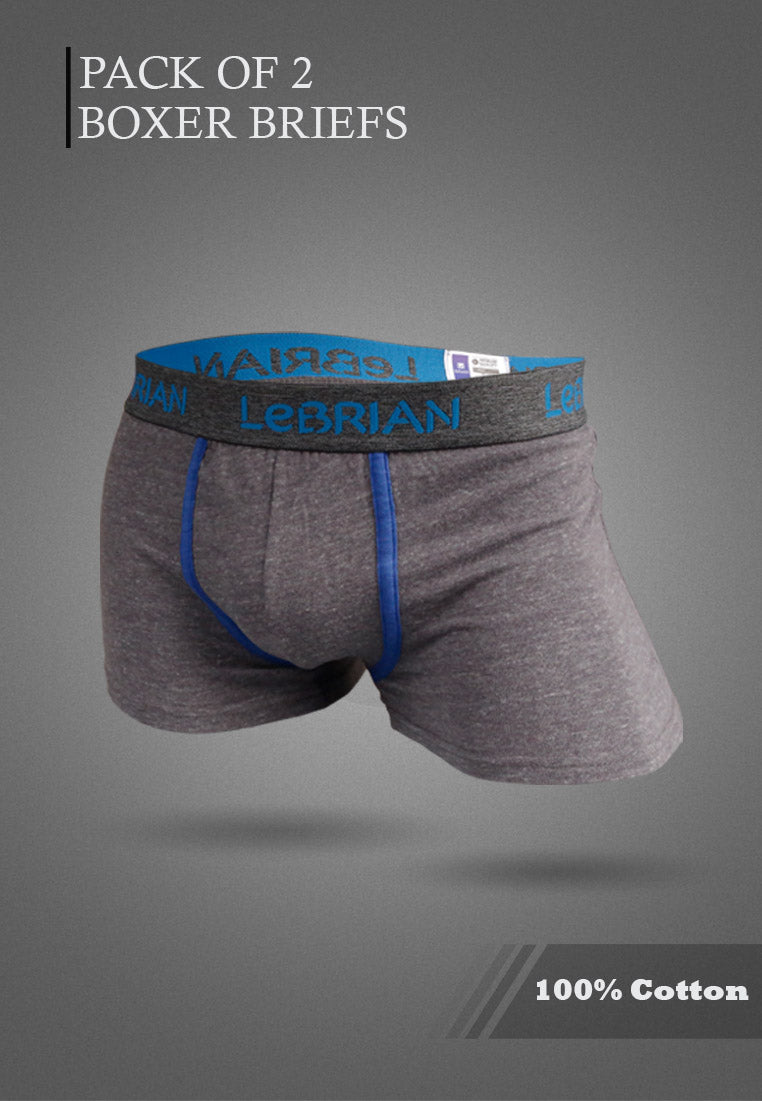 LeBrian Cotton 2-in-1 Boxer Briefs