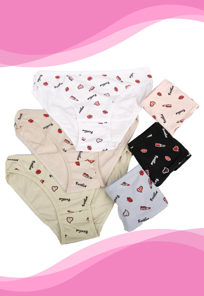 Teens Comfort Cotton Panty Minimal Designs | Dozen