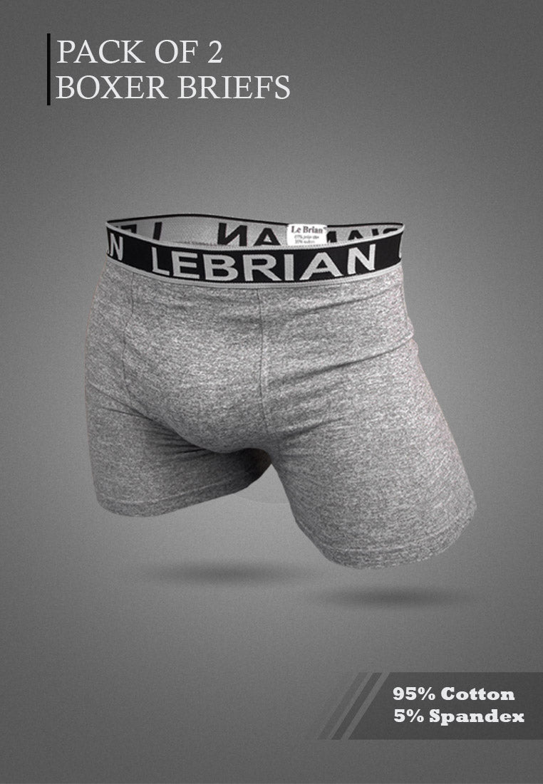 LeBrian Cotton 2-in-1 Boxer Briefs