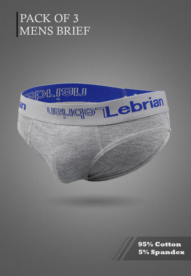 LeBrian Cotton 3-in-1 Men's Briefs