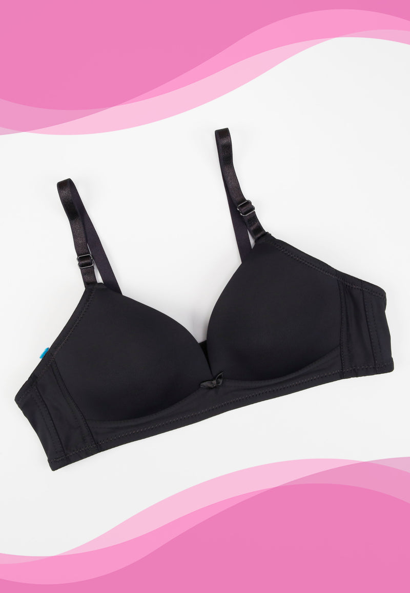 Padded Non-wire Brassiere Adjustable and Removable Straps