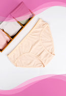 Ladies Plain Cotton Stretch Undies | Dozen