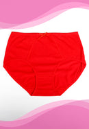 Women&#39;s Basic Pull-up Big Size Panty Ribbon | Dozen