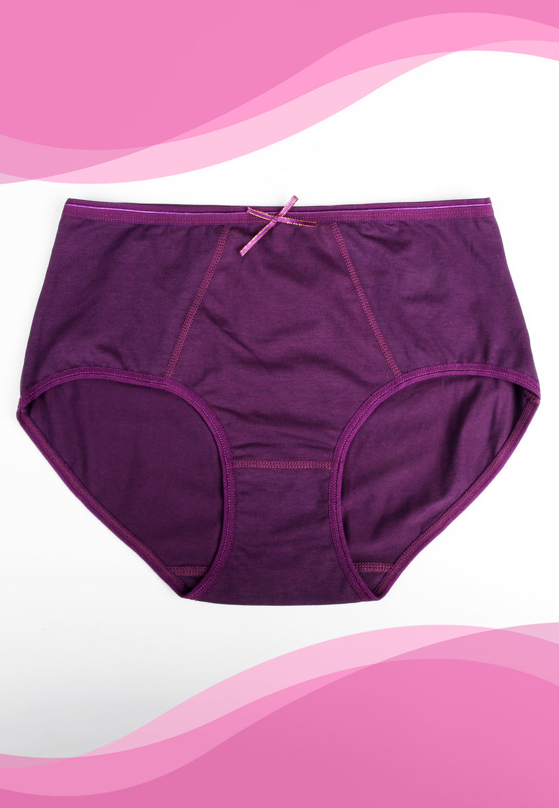 Women's Basic Pull-up Big Size Panty Ribbon | Dozen