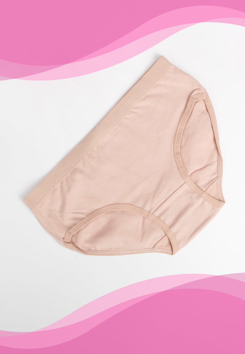 Teens Basic Cotton Plain Panty | Dozen