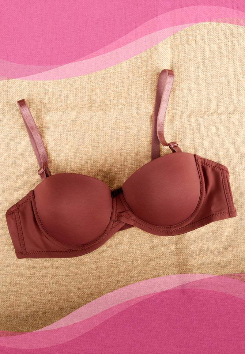 Padded Cups and Removable Straps Brassiere