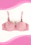 Plain Padded Underwired Strapless Brassiere