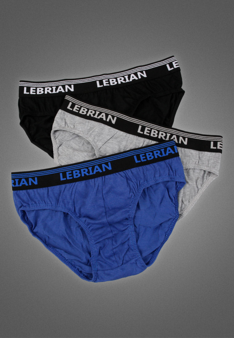 LeBrian Cotton 3-in-1 Men's Briefs