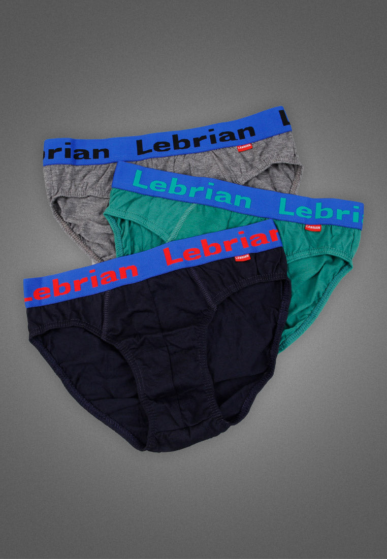 LeBrian Cotton 3-in-1 Men's Briefs