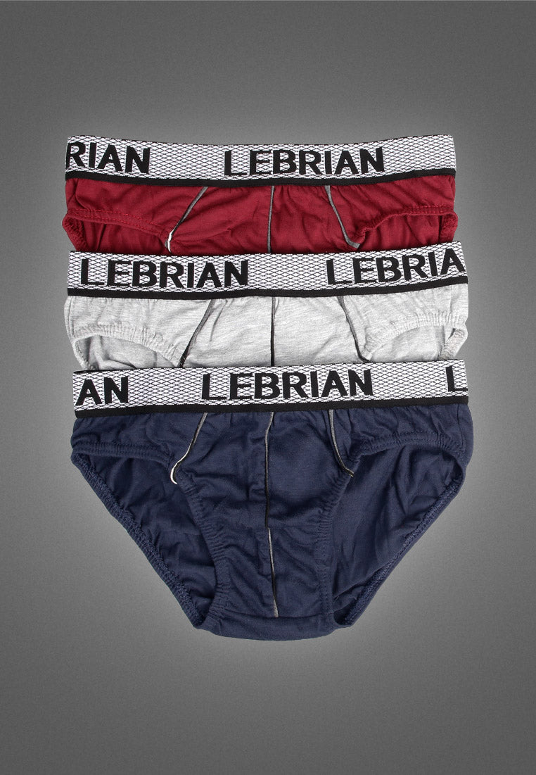 LeBrian Cotton 3-in-1 Men's Briefs