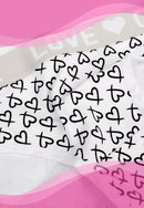 Ladies Cotton Panty Minimal Heart Design | Dozen