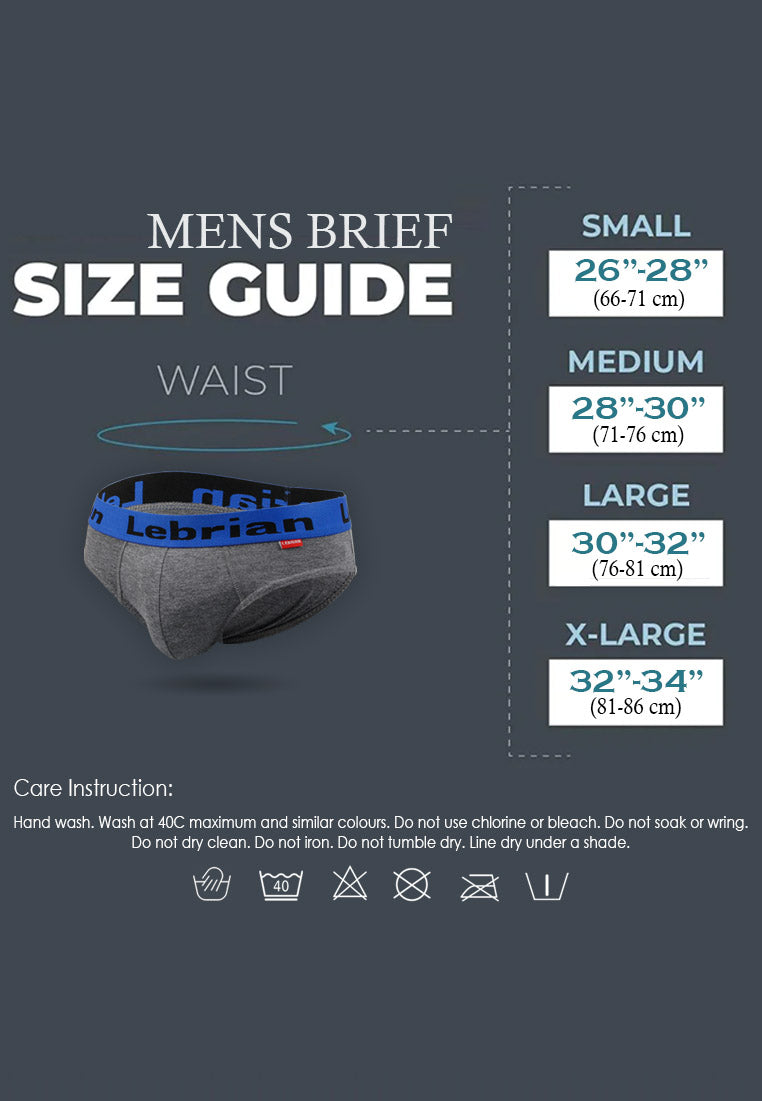 LeBrian Cotton 3-in-1 Men's Briefs