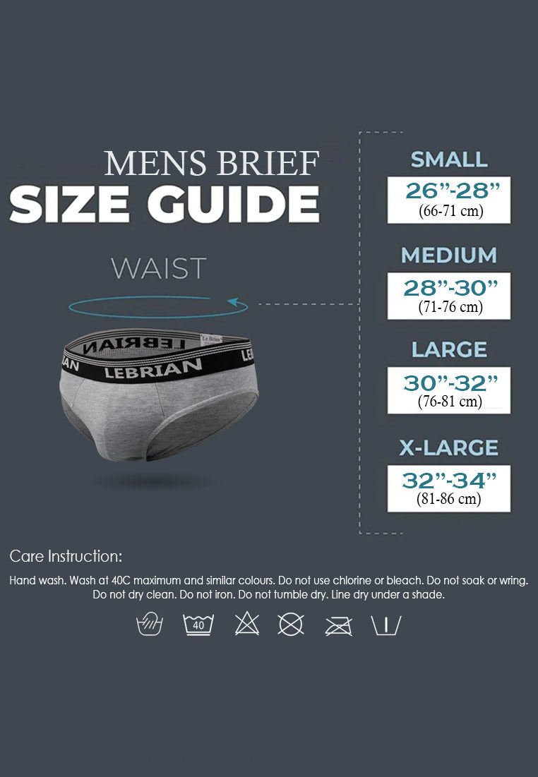 LeBrian Cotton 3-in-1 Men's Briefs