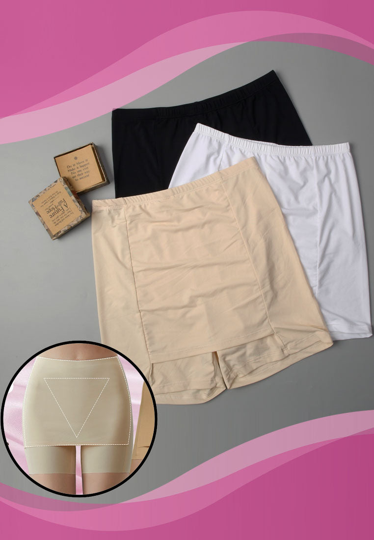 Double-Layer Safety Pants Blocking Triangle Zone Women Underwear With Crotch Anti-Glare Thin