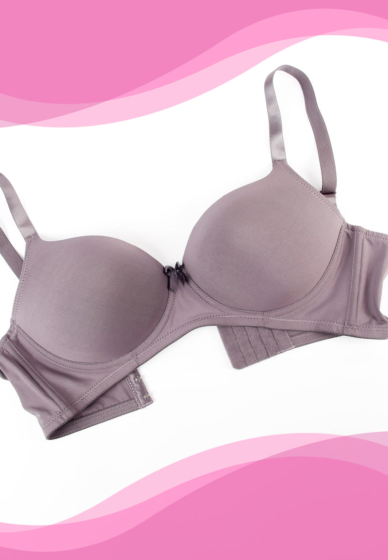 Plain Non-wire Brassiere Non-removable Straps