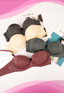 Strapless Stripes Padded Push-Up Underwire Bra