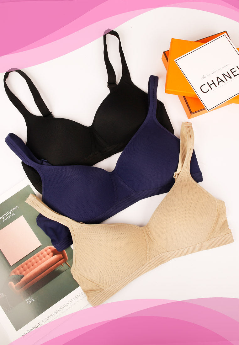 Thin Padded T-Shirt Full-Coverage Non-Wire Bra