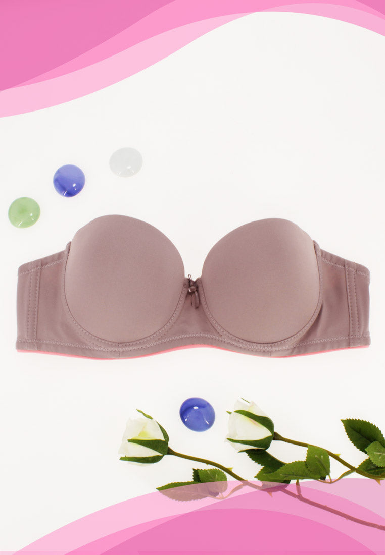 Strapless Padded Push-Up Underwire Bra