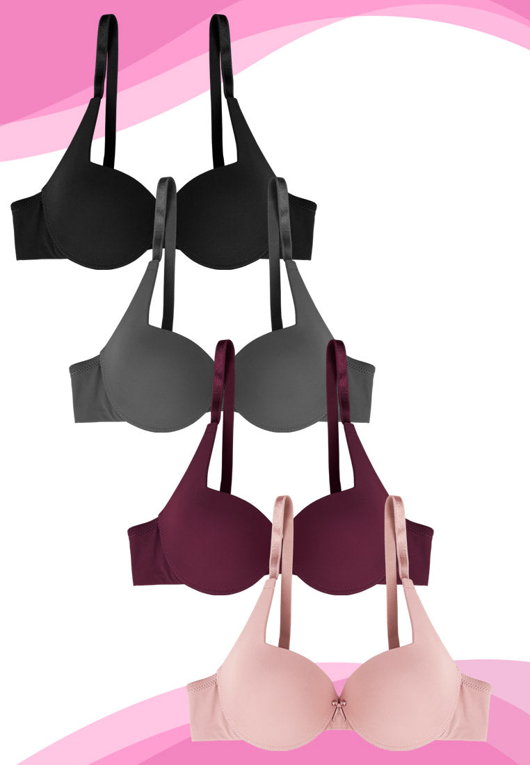 T-Shirt Padded Cups Push-Up Underwire Bra