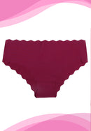 Ice Silk Seamless Scallop Hem Bikini Panty | Dozen