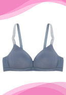 Soft-Padded T-Shirt Wide Strap Non-Wire Bra