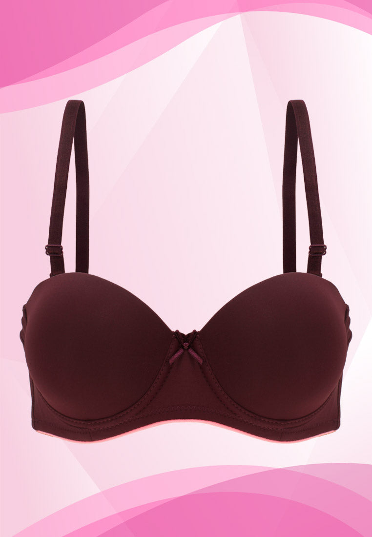 Strapless Padded Push-Up Underwire Bra