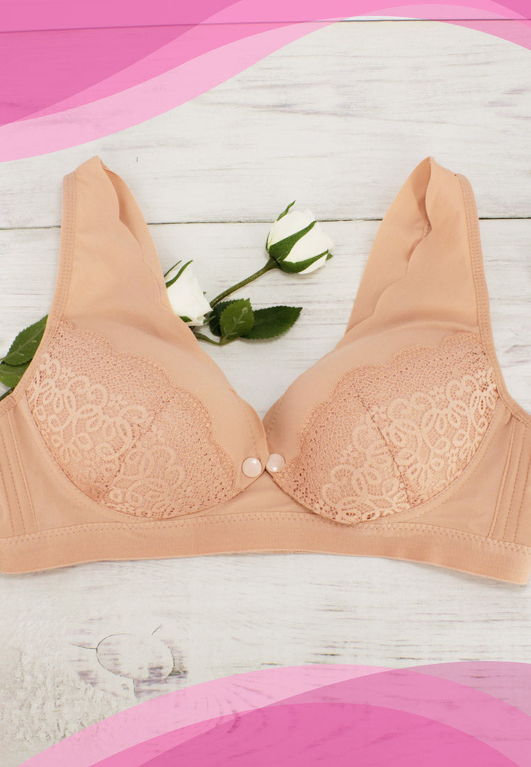 Lace Maternity/Nursing Soft-Cups Non-Wire Bra