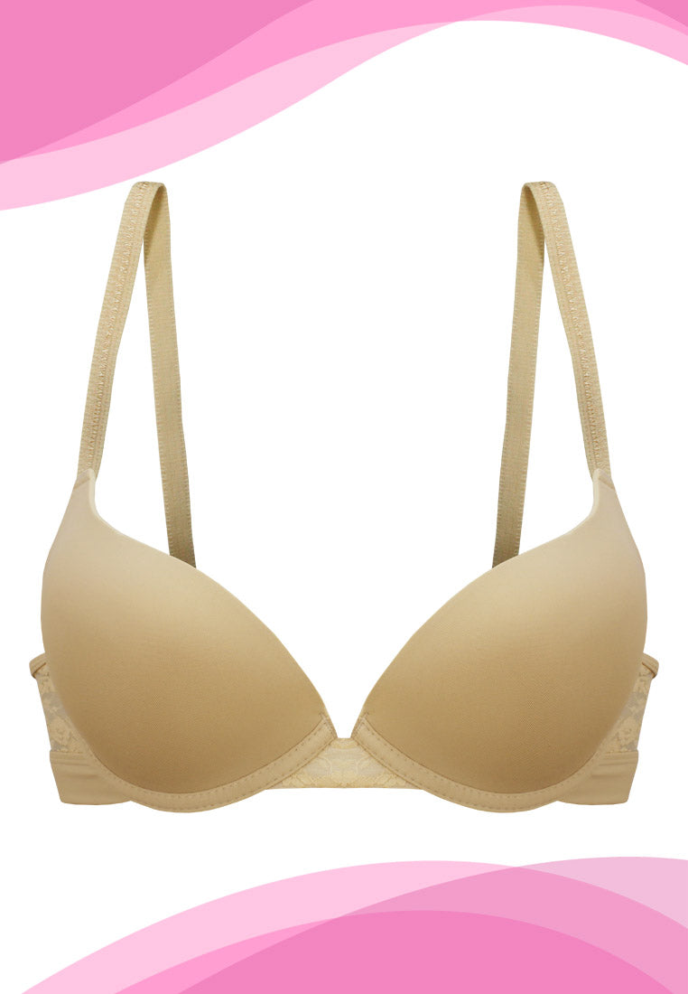 T-Shirt Lace Padded Push-Up Underwire Bra